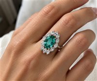 Anello Crivelli Donna PARAIBA in Oro Tormalina verde 2.767 Ct PARAIBACRI - PARAIBACRI